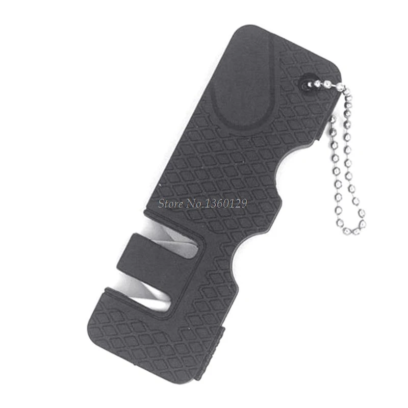 Мини Портативная 2 ступенчатая профессиональная точилка для ножей из