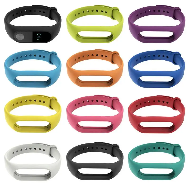 

Силиконовый ремешок для браслета XIAOMI MI Band 2, пористый спортивный дышащий сменный Браслет с пряжкой, с защитой от пота, однотонный