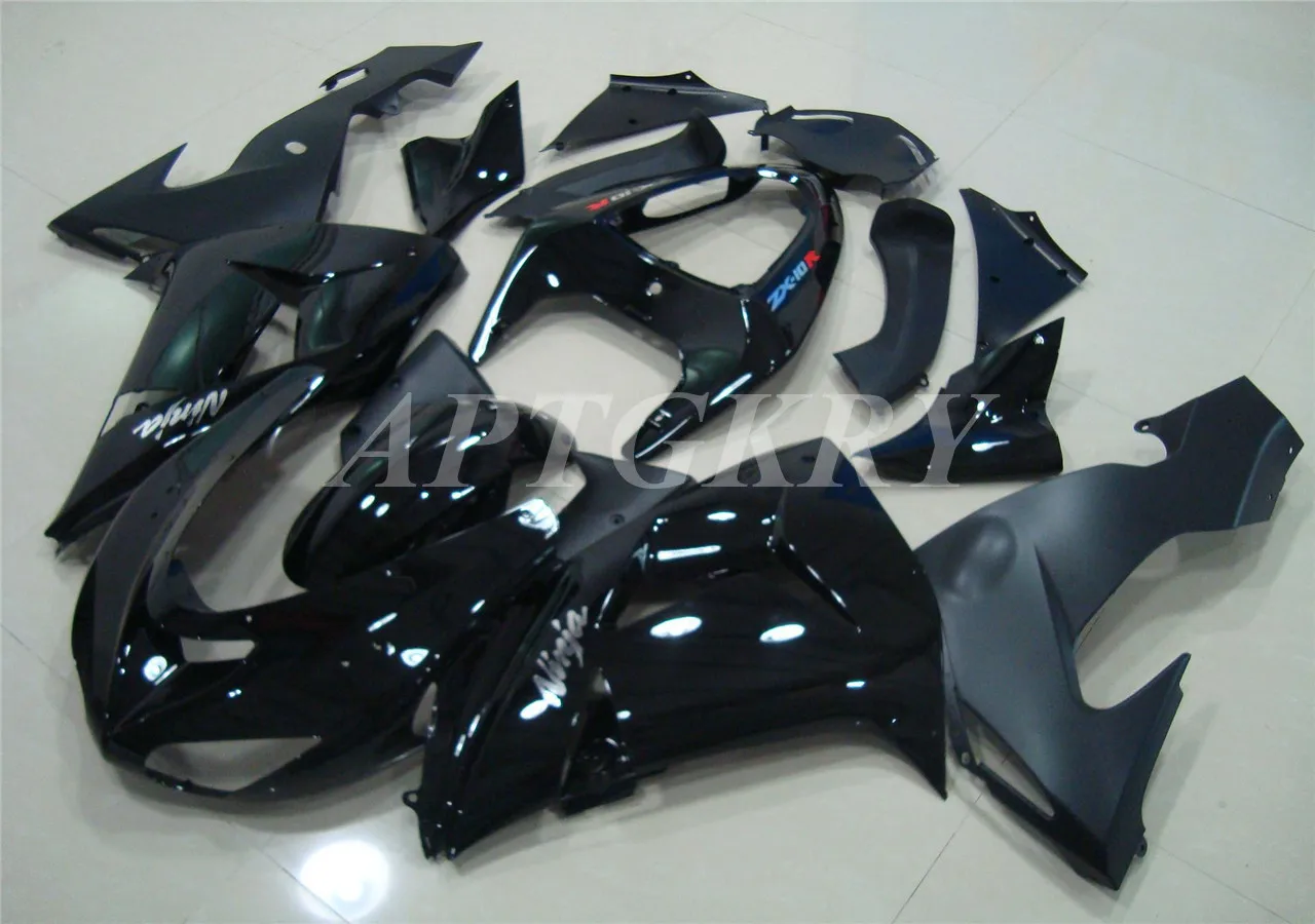 

New ABS Plastic Shell Motorcycle Fairing kit Fit For kawasaki Ninja ZX10R 2006 2007 06 07 10R ZX-10R Custom Black