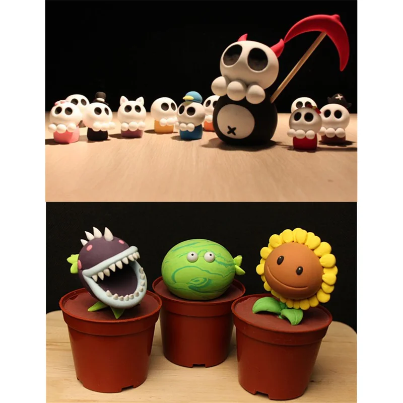 Глина мягкая бумажная легкая для моделирования 100 г различные цвета Ультралегкая