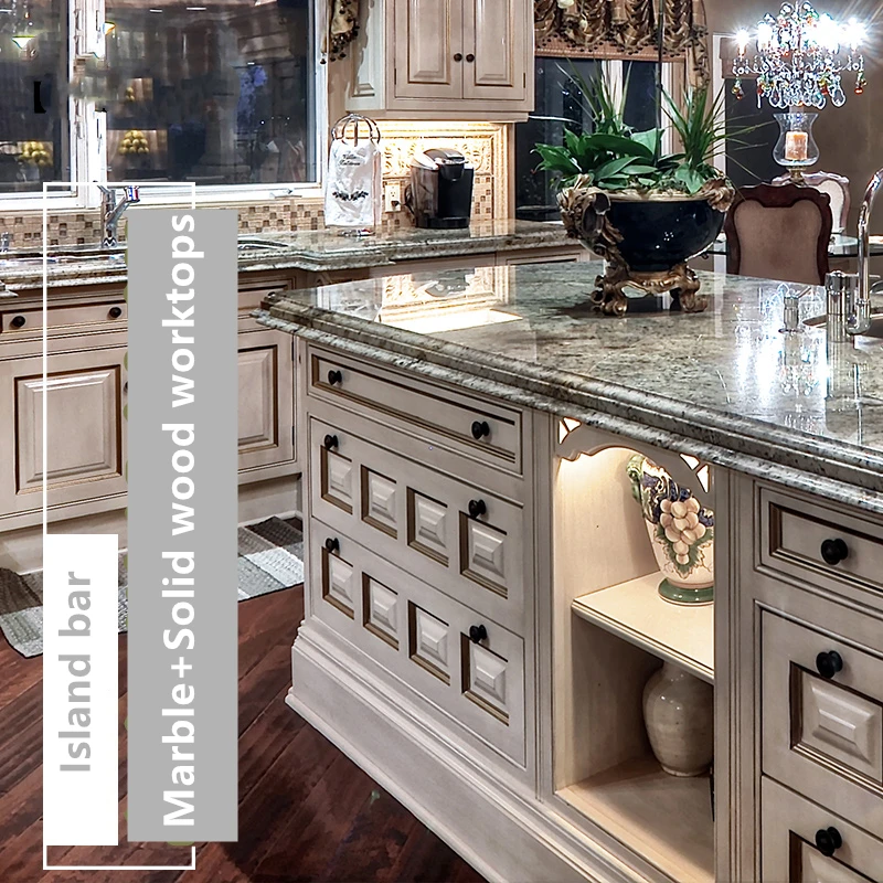 Кухонный шкаф островок деревянная мебель для кухни с современным дизайном