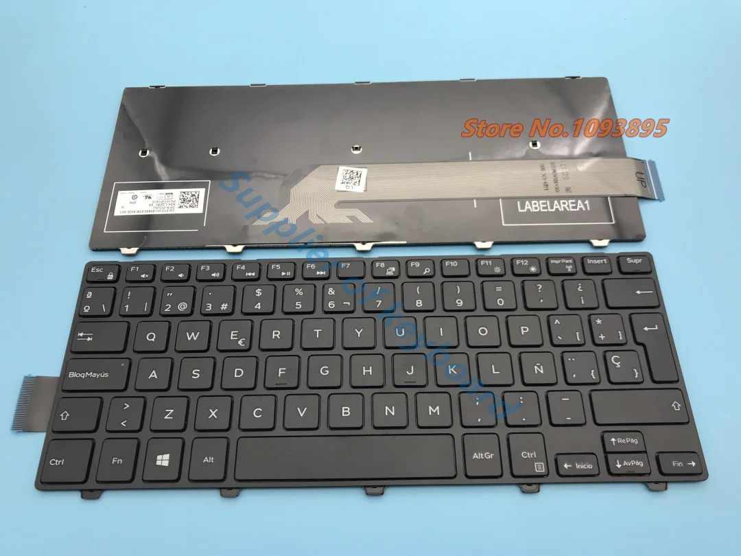 Новая клавиатура с испанской раскладкой для ноутбука Dell Inspiron 14 3000 series 3452 3441 3442 5447