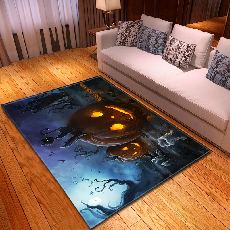 Нескользящий коврик для гостиной на Хэллоуин вечерние напольные коврики с