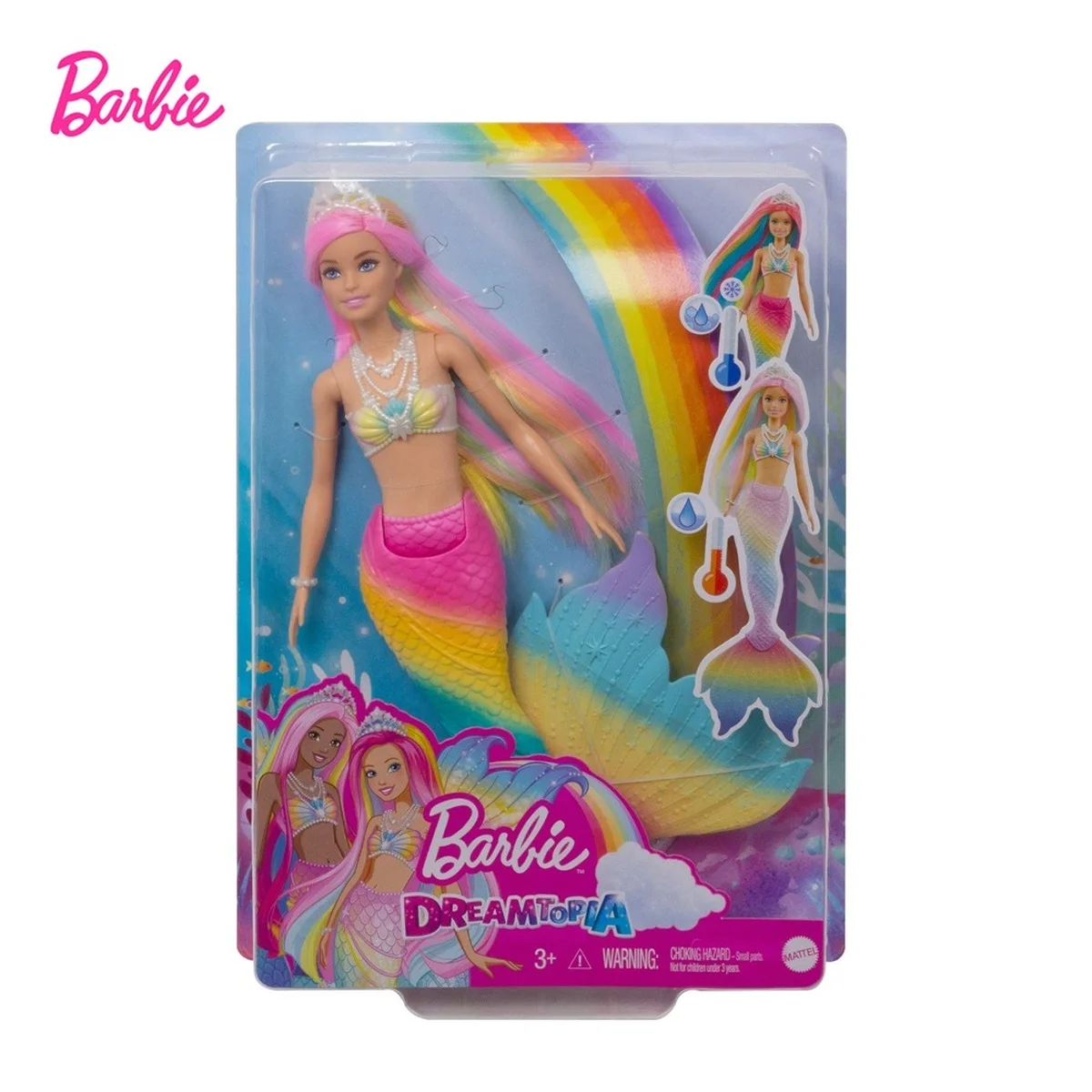 Кукла Барби Dreamtopia Радужная Русалка с волосами волшебная игрушка водной
