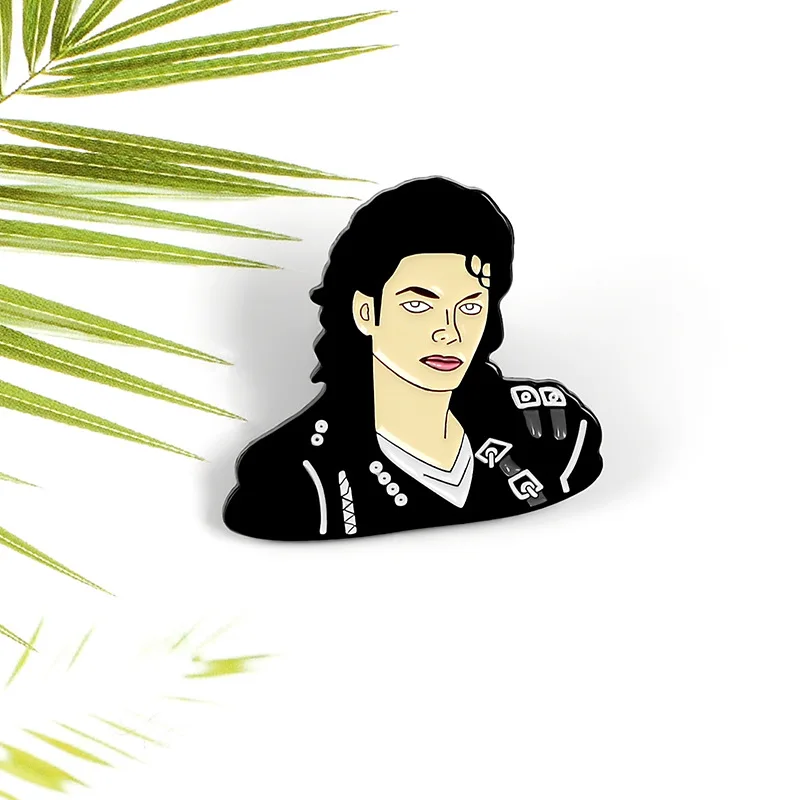 Картинный брошь-сумка с изображением Майкла, брошь из сплава эмали для мужчин и женщин, значок, брошь, ювелирные аксессуары.