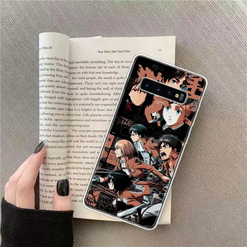 

Anime Attack on Titan Phone Cover For Samsung Galaxy Note 20 10 9 8 S20 Ultra S10 S10E S9 S8 J6 J4 Plus Lite S7 S6 Case