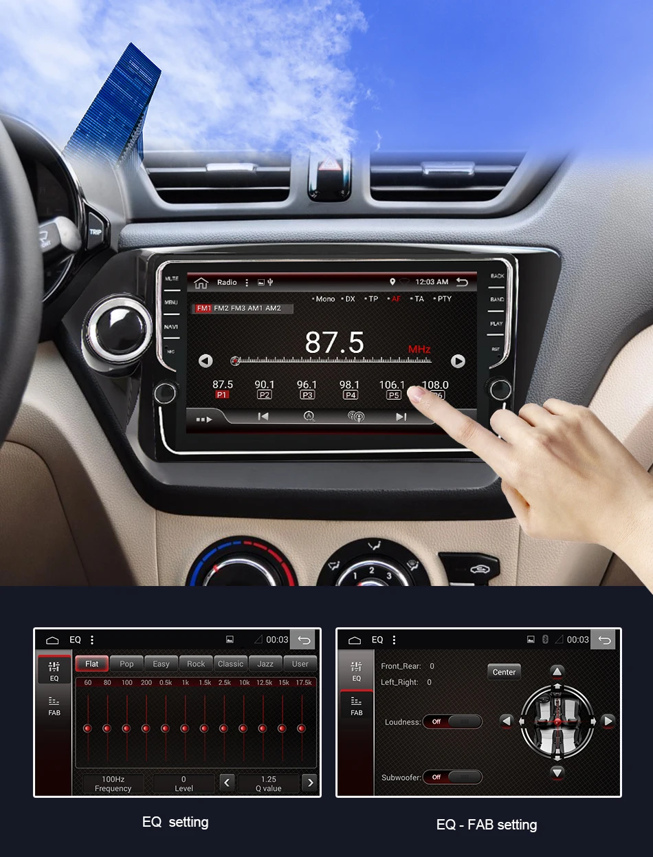 Eunavi 2 Din Автомобильный мультимедийный плеер gps Android 9 DVD помощи при парковке радио для Kia k2 RIO 2010 2011 2012 2013 PX6 4G+ 64G