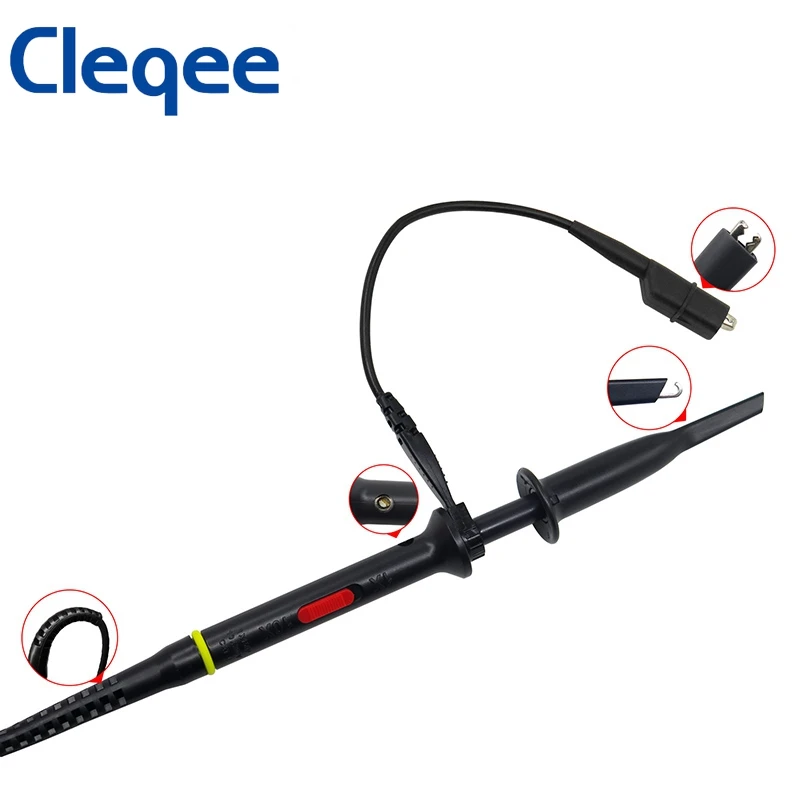 Cleqee P7200 200 датчик осциллографа на МГц X1/X10 BNC штекер защитный Кепки Сфера зонда DC