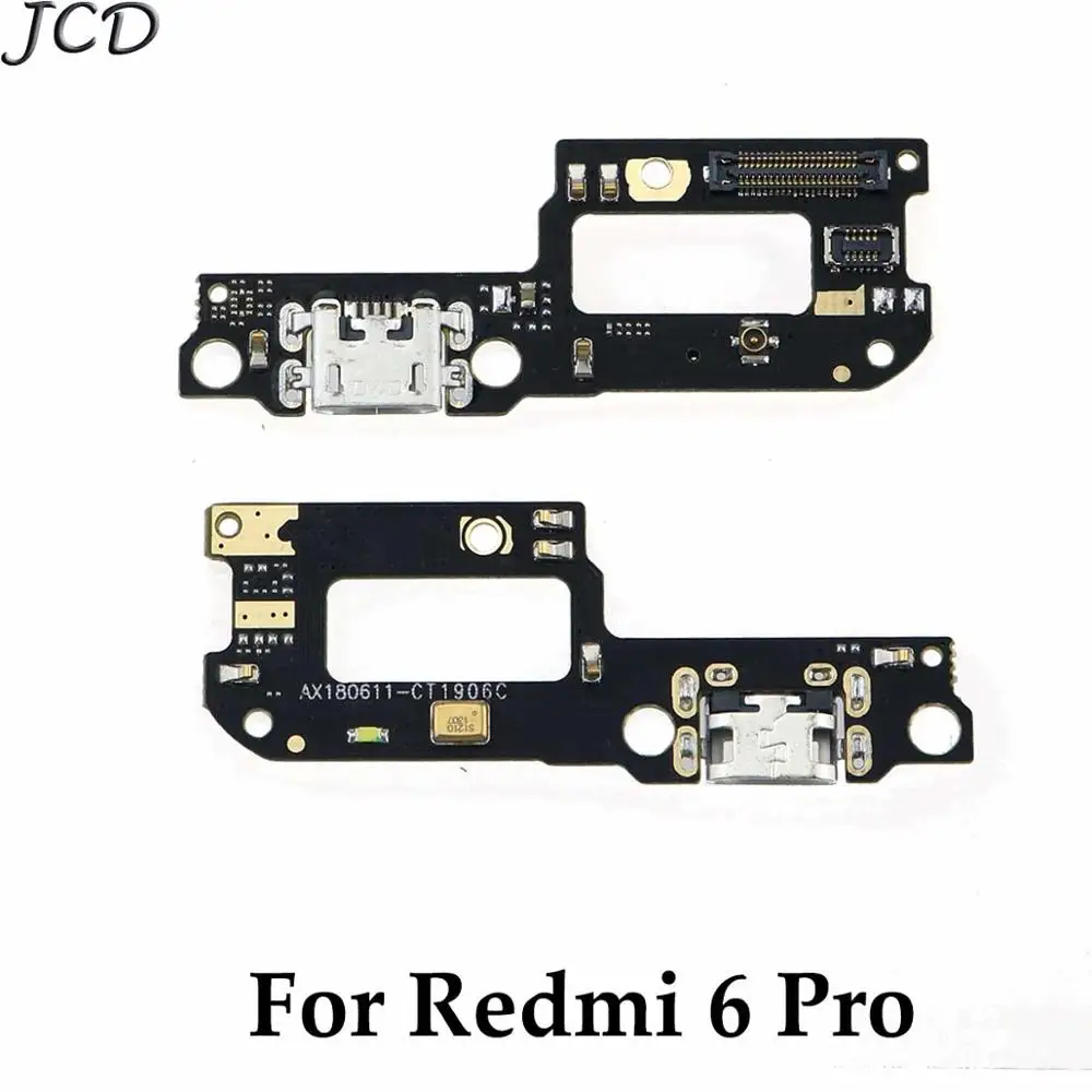 For Redmi 6 Pro JCD для Xiaomi Redmi note 4x 5A 5 6plus S2 7 note 5A 7 5 6 iPad Pro микрофонный модуль+ зарядка через usb Нижняя плата Flex кабель Разъем - Цвет: For Redmi 6 Pro