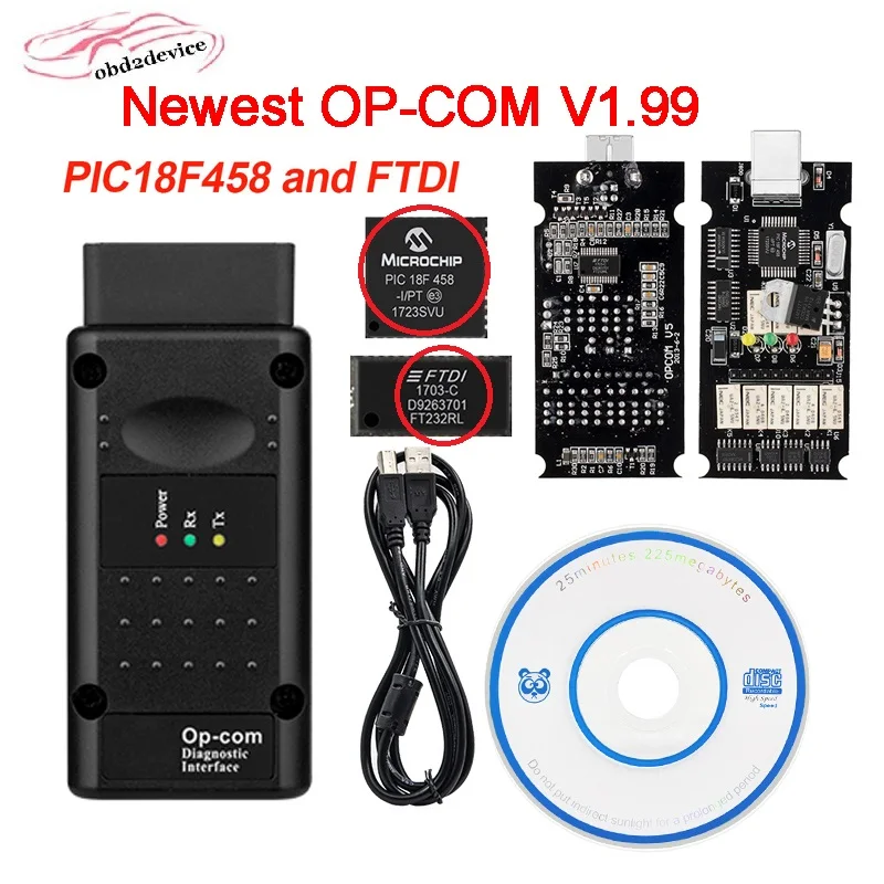 Полный чип V1.99 OPcom op-com OBD2 автомобильный диагностический инструмент для OPEL OPCOM FT232RL