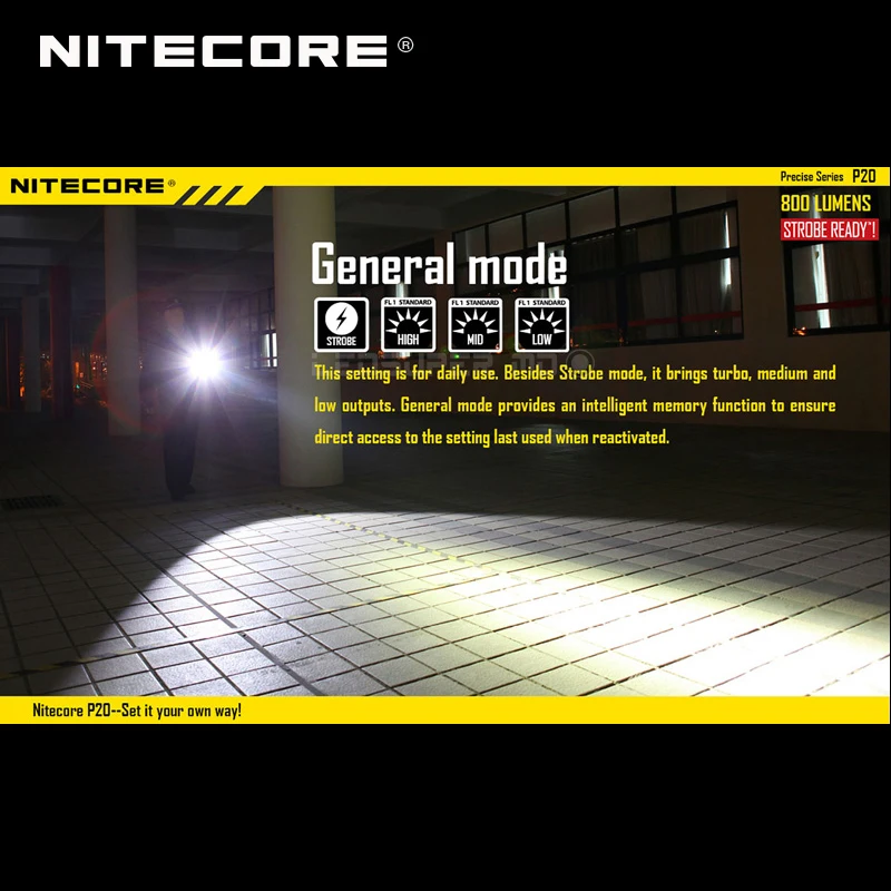 Точные серии Nitecore P20 CREE XM-L2 T6 светодиодный 800 люмен фонарь 18650 тактический фонарь для охоты с стробоскопическим источником сигнала для уличного использования готов