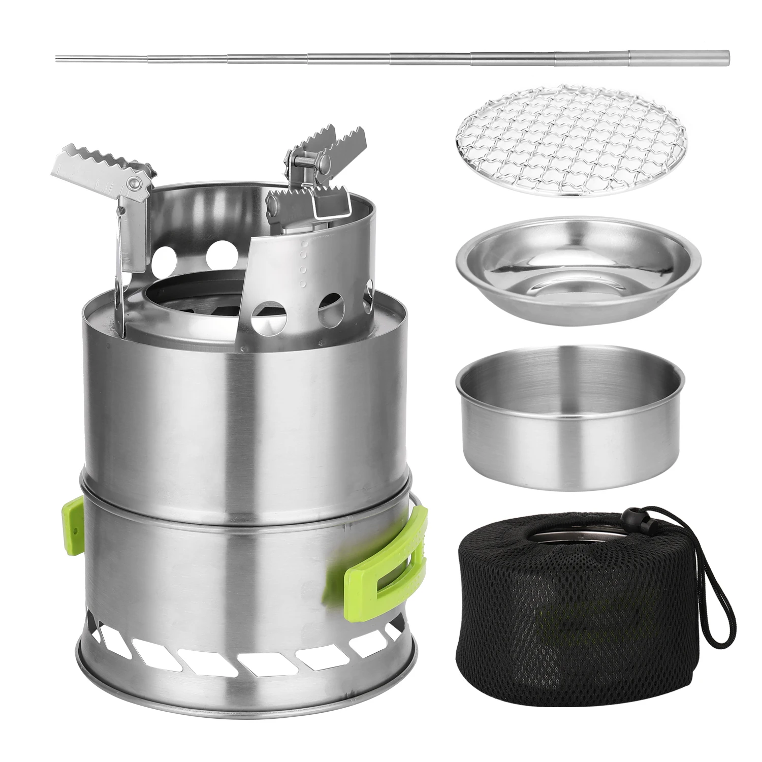 

Portable Outdoor Camping Furnace Picnic Windproof Cooking Detachable Barbecue Stoves For Camping