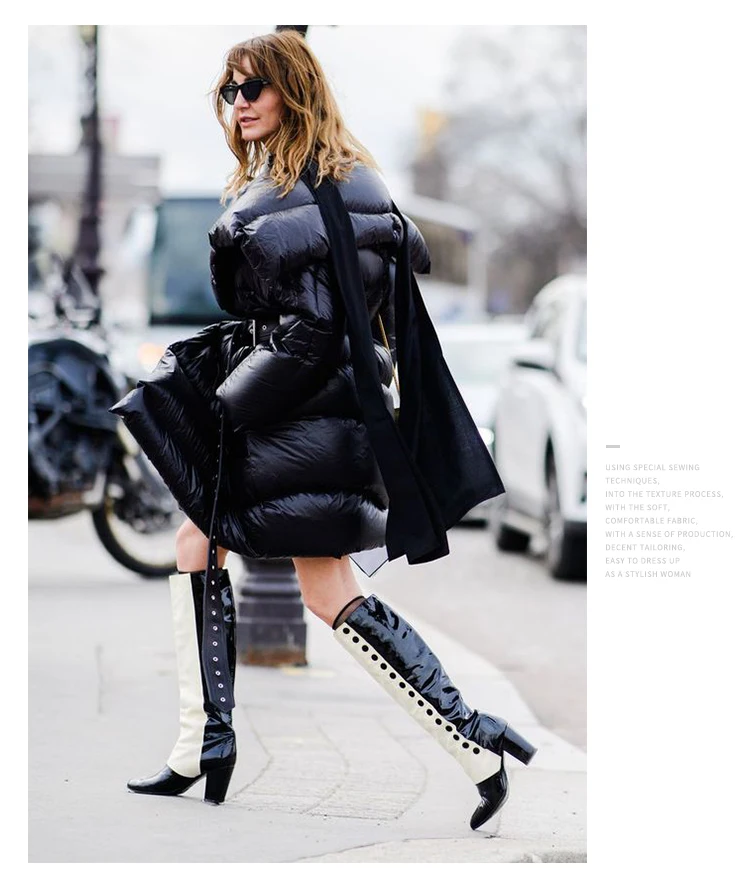 Необычная нишевая куртка из натурального утиного пуха женская зимняя новая