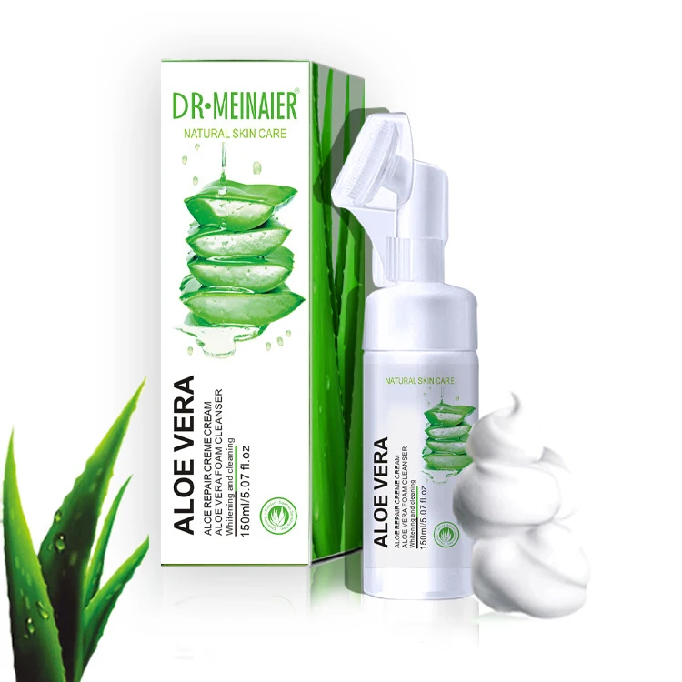 

150ml Aloe Foam Massage Cleanser Deep Cleansing Cleansing Mousse cream Skin Care Cleanser face wash clean and clear face wash