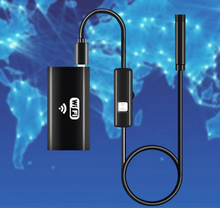Беспроводной USB эндоскоп 6 светодиодов 8 мм 1 м 2 0 мегапикселей|Детали и аксессуары