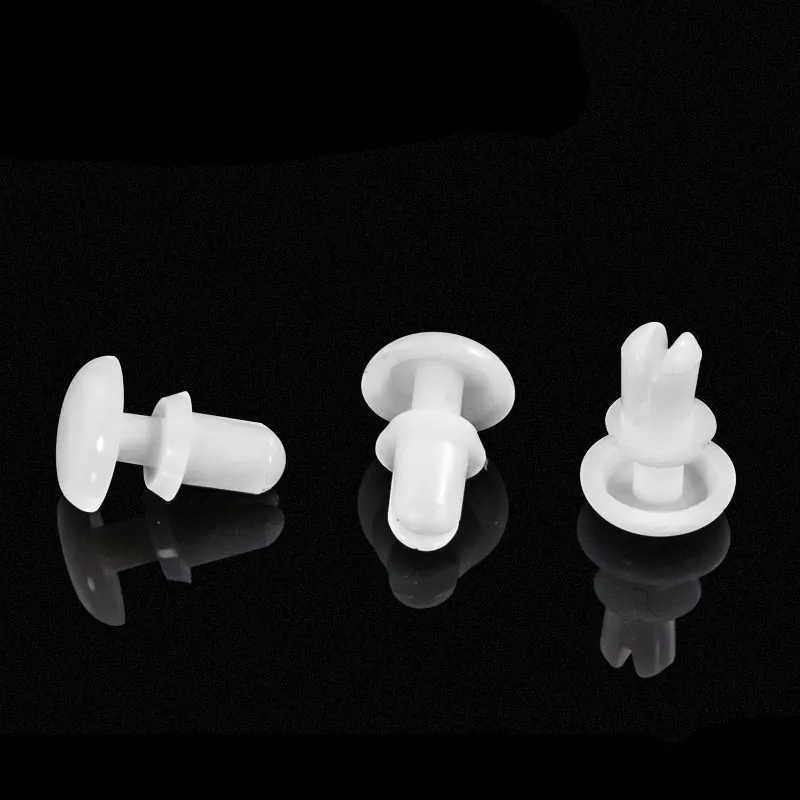 R2 черный белый нейлон R Тип расширение заклепки гайка пряжка зажим пластиковый ПК