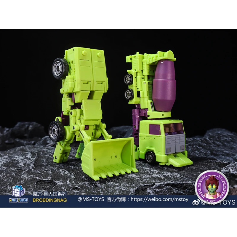Figura de acci&oacute;n de Transformers cuadrados m&aacute;gicos, juguetes de Robot Ko, MS-B37, pala, maestro MS-B38, Robot Guerrero-1
