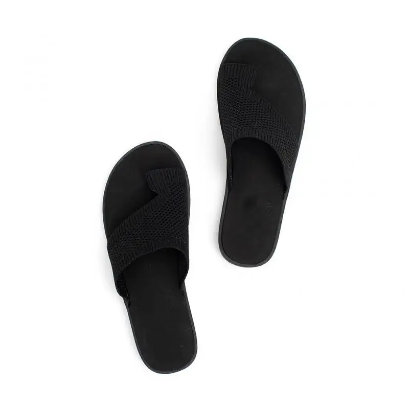 

Soft Comfortable Slippers Women Casual Shoes for Women Mesh Solid Color Flat Female Flip Flops Outdoor Beach Footwear Plus Size