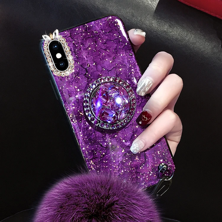 Прочный армированный чехол для телефона модные миловидные Глянцевая Подставка