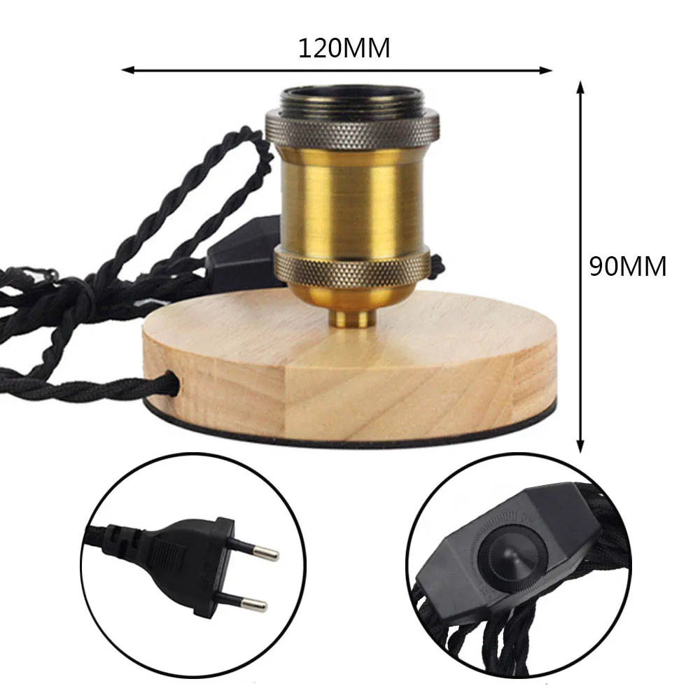 

Настольная лампа TIANFAN E27 бронзовая с диммером