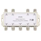 2021 Новый DS81 8 в 1 спутниковый сигнал DiSEqC переключатель LNB приемник Многофункциональный Сверхмощный Цинковый литой хромированный обработанный