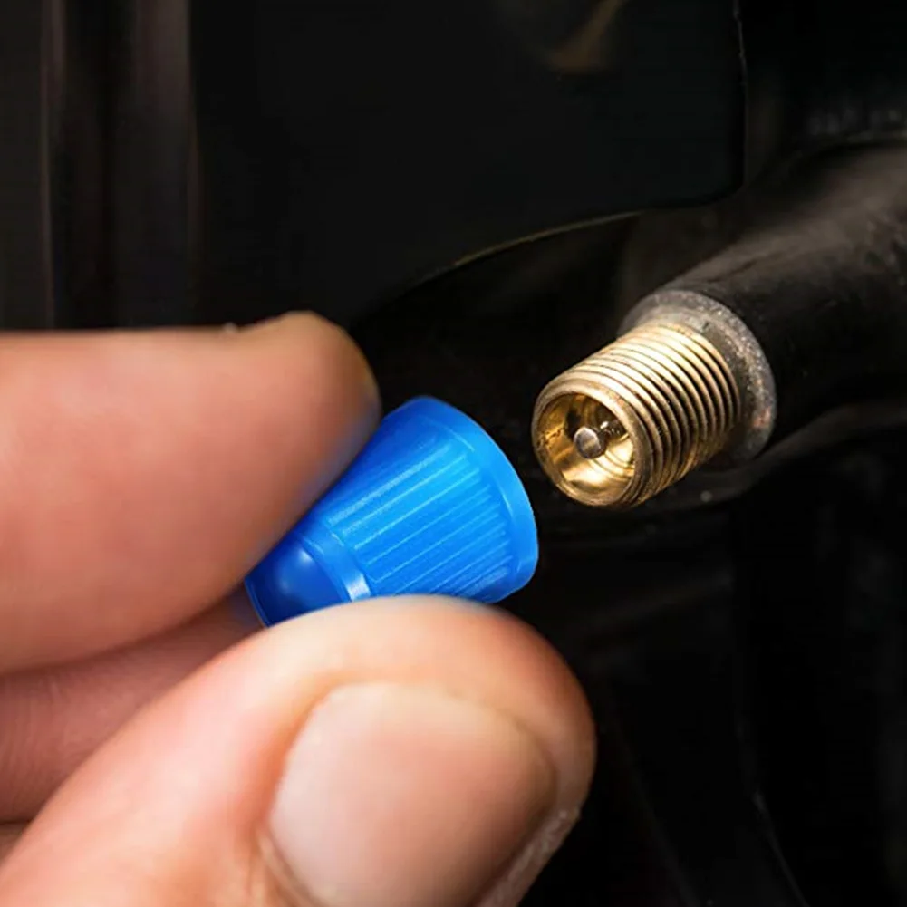 50 шт. крышки стержня вентиля шины пылезащитные Шредер крышка клапана для