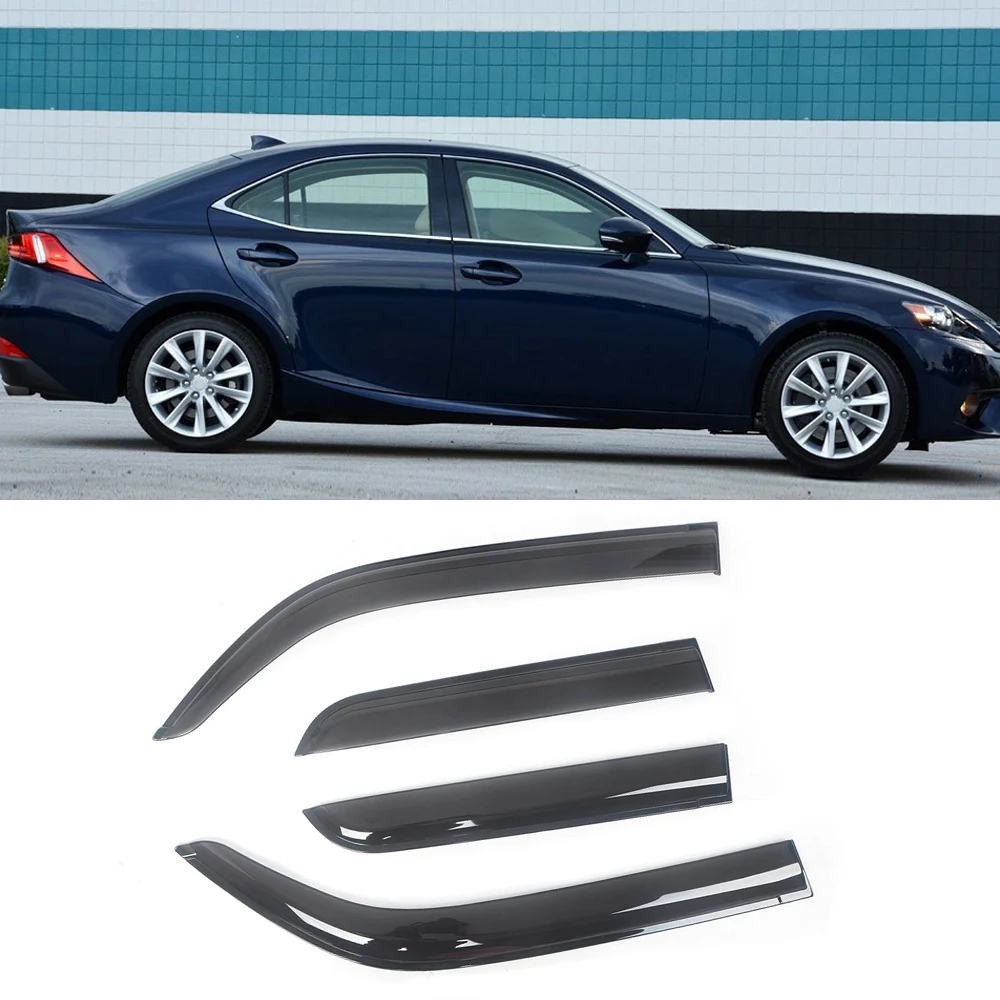 

Козырек для боковых окон Lexus IS IS250 IS350 2001-2016, черный тонированный