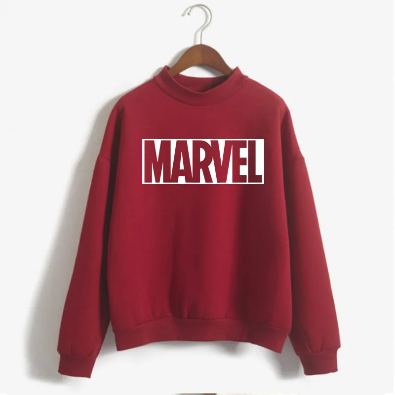 Модные повседневные женские толстовки в стиле Харадзюку панк-рок MARVEL ts хлопковая