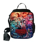 Сумка-холодильник для обеда очень странные дела, мультяшный портативный термальный мешок для пикника для девочек и мальчиков, школьный тоут