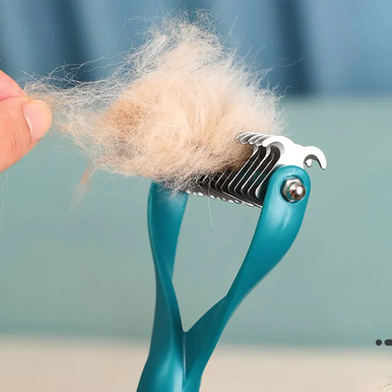 

Hair Removal Comb Dogs Cat Fur Trimming Deshedding Brush Tool Matted Hair Curly