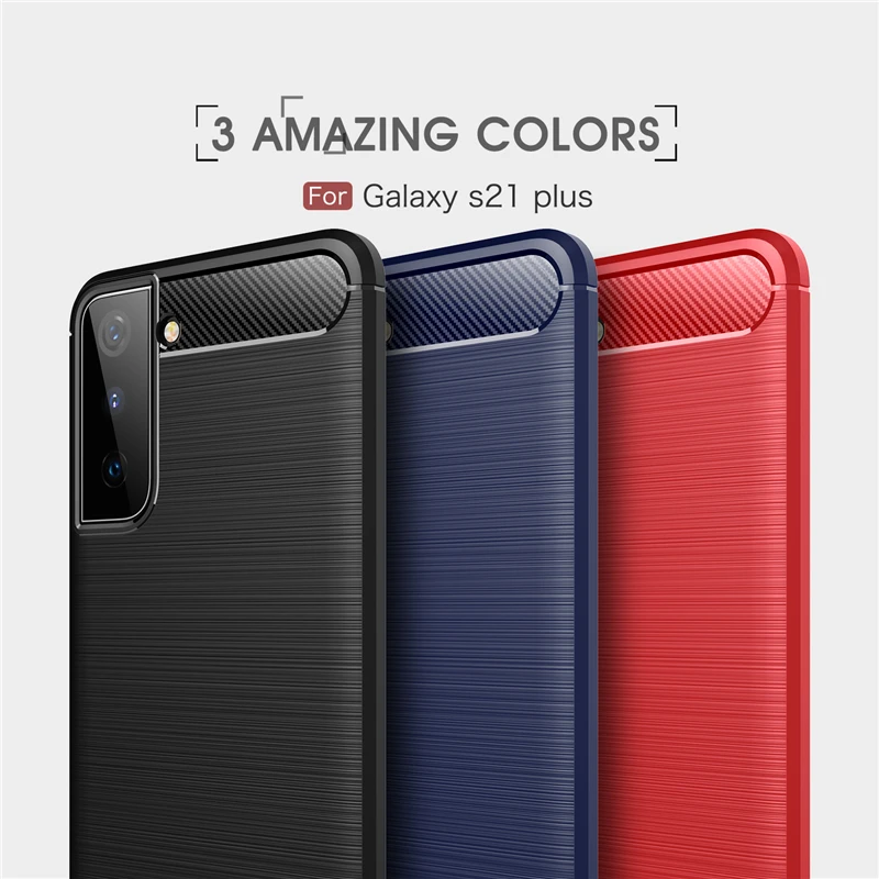 

Shockproof Soft TPU Brushed Back Cover for Samsung Galaxy S21 Ultra, M21, A71, A51, A41, A31, A11, S21 Plus Mobile Phone Case