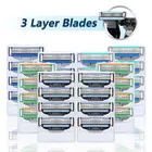 Бритвенные лезвия кассеты для Gillette Mach 3 Мужская бритва для бритья Безопасная прямая бритва с заменой мужской t Blade