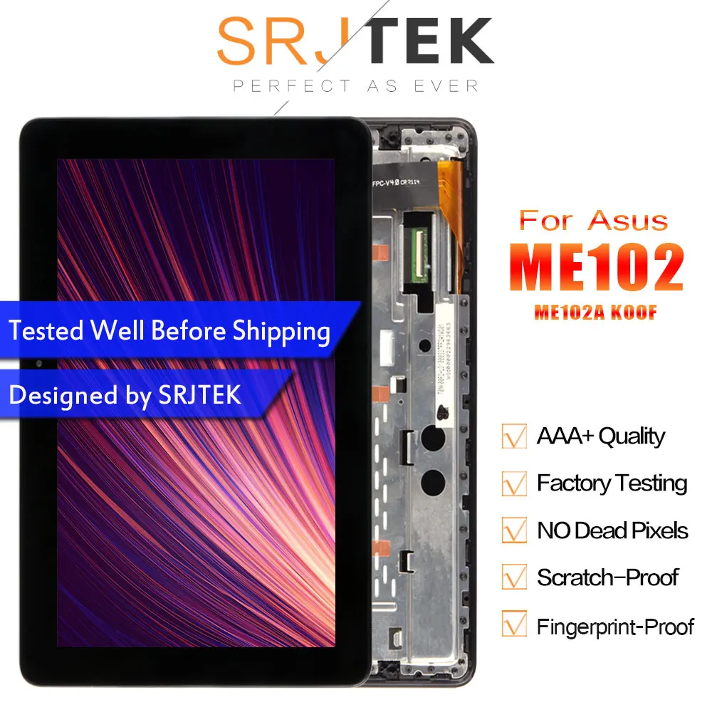 Stjtek для Asus MeMO Pad 10 ME102 ME102A K00F ЖК дисплей дигитайзер сенсорный экран в сборе с