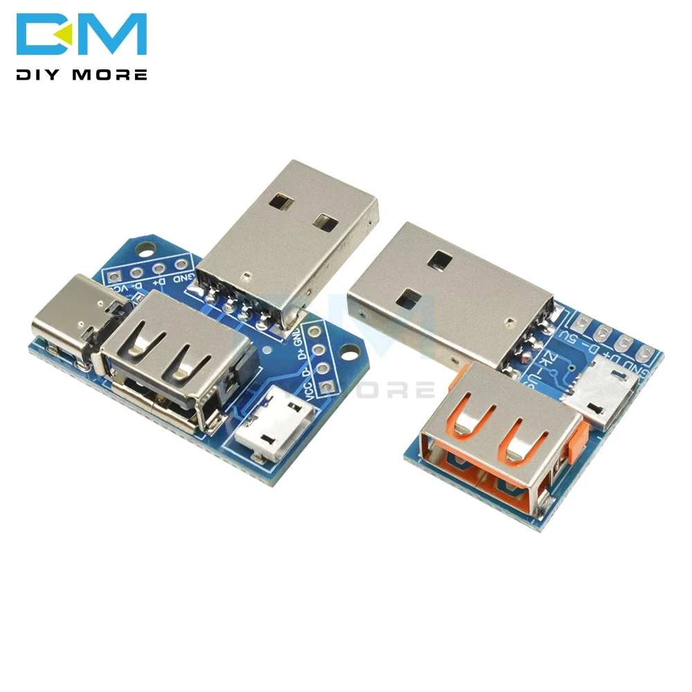 DC 5 В 2 54 мм Type-C USB конвертер Стандартный мама-папа к Micro 4P интерфейс