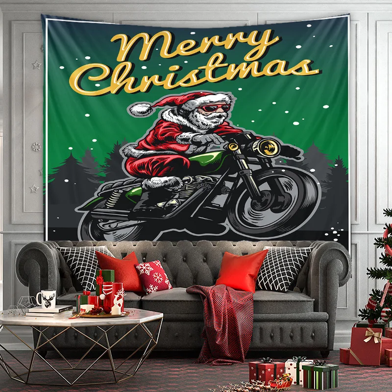 Подарочный мягкий толстый высококачественный гобелен с Санта Клаусом искусство