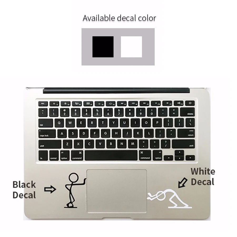 Серая наклейка на ноутбук Anatomy Trackpad с цитатой для Macbook Pro Air Retina 11 12 13 14 15 дюймов