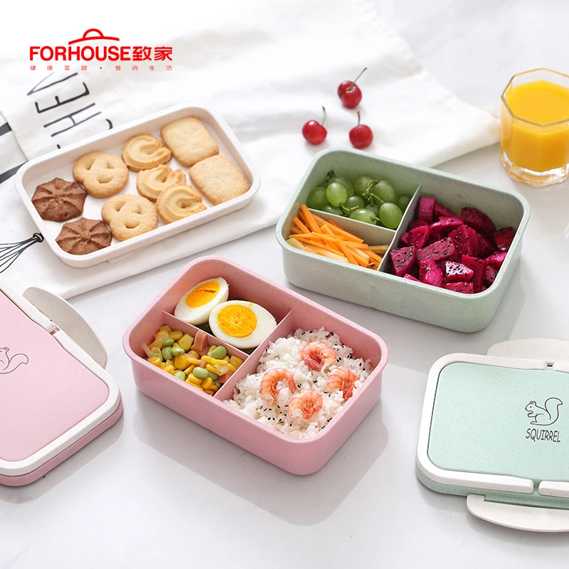 Детский Ланч-бокс трехслойный Bento box Портативный пищевой контейнер для детей с