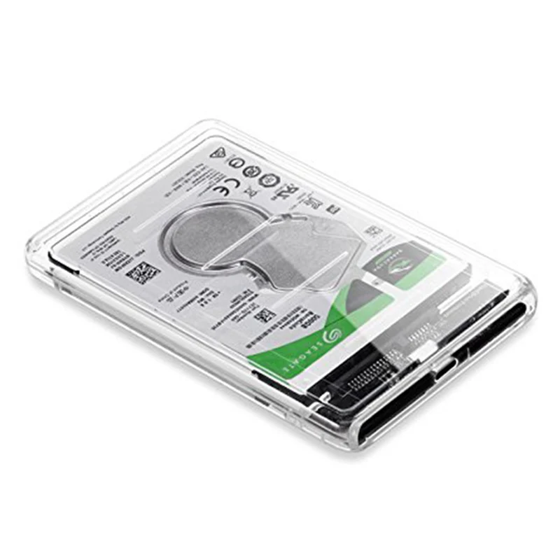 USB C Type до 2 5 дюймов SATA SSD HDD внешний корпус прозрачный для ноутбука и