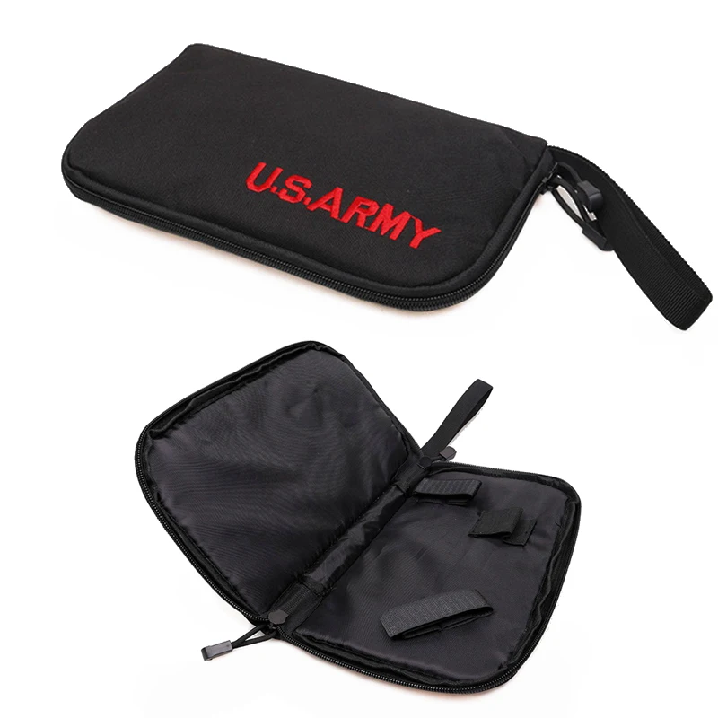 

Hunting Universal Tactical Nylon Pistol Bag Case Holster Belt Gun Holster Bag Pouch Airsoft Gun Glock 17 19 G2C Makarov Bag