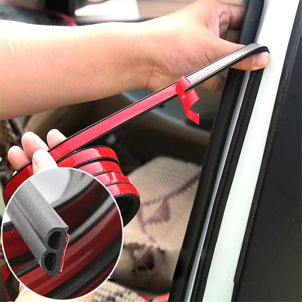 

Auto Rubber 5/25 Meters Car Door Seal Strip Noise Insulation Anti-Dust Soundproofing Car Rubber Stickers