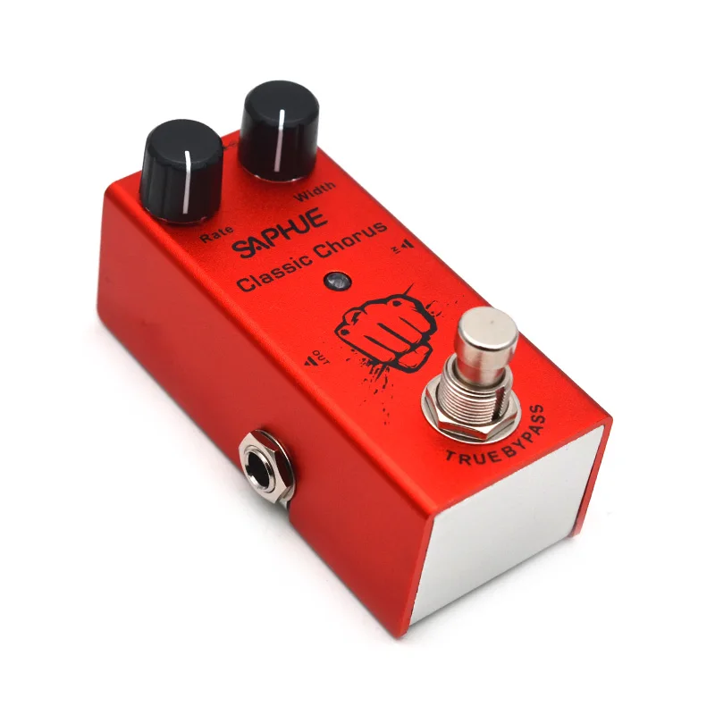 saphue elektrische gitarre klassische chorus pedal ratebreite knob wirkung pedal mini einzigen typ dc 9v true bypass free global shipping