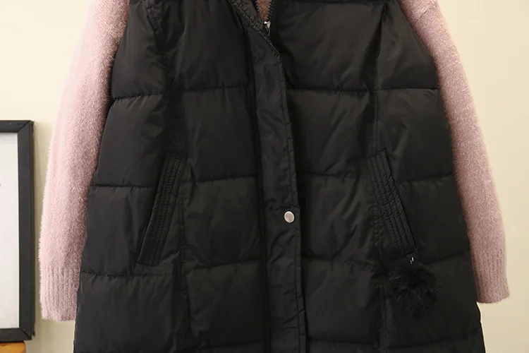 Повседневные длинные жилеты размера плюс зимняя одежда 2019 Модные свободные