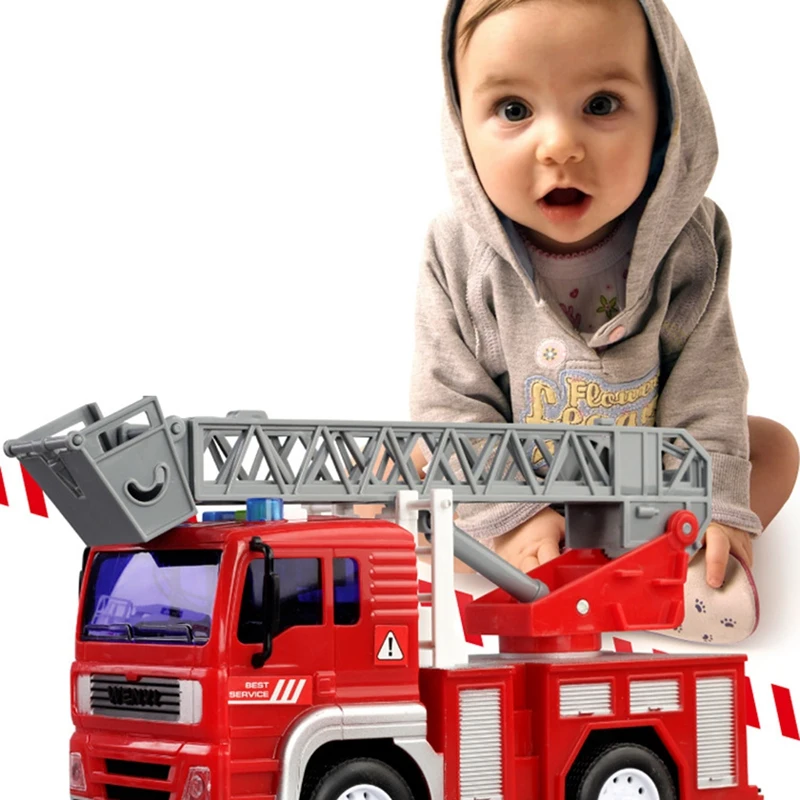 Пожарная техника WENYI игрушечный спасательный подъемник грузовик лестница
