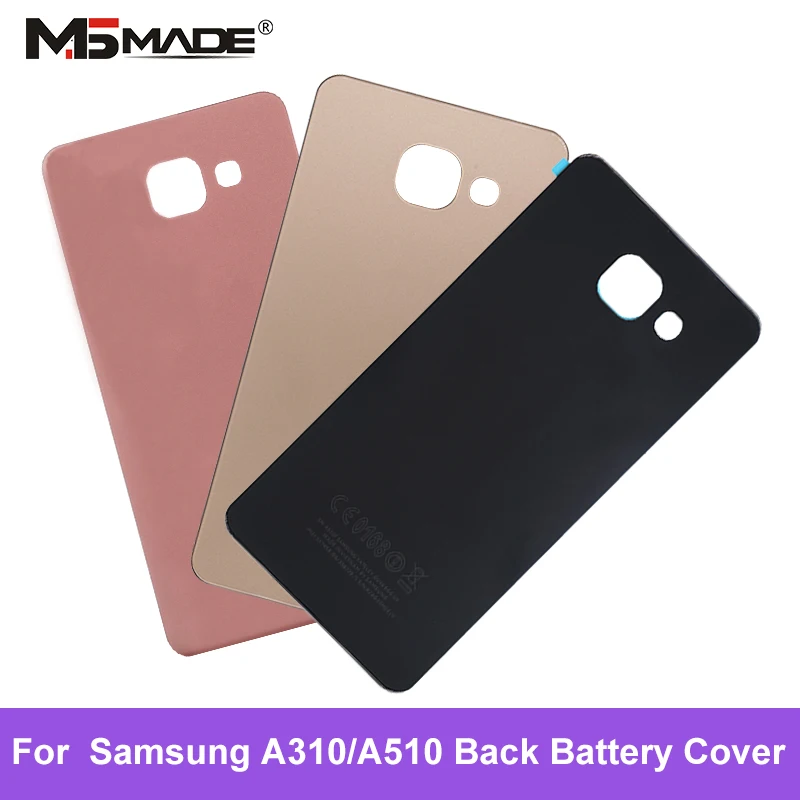 Задняя крышка для SAMSUNG Galaxy A3 2016 A5 A310 A510 задняя батарея стеклянная Дверь Корпус