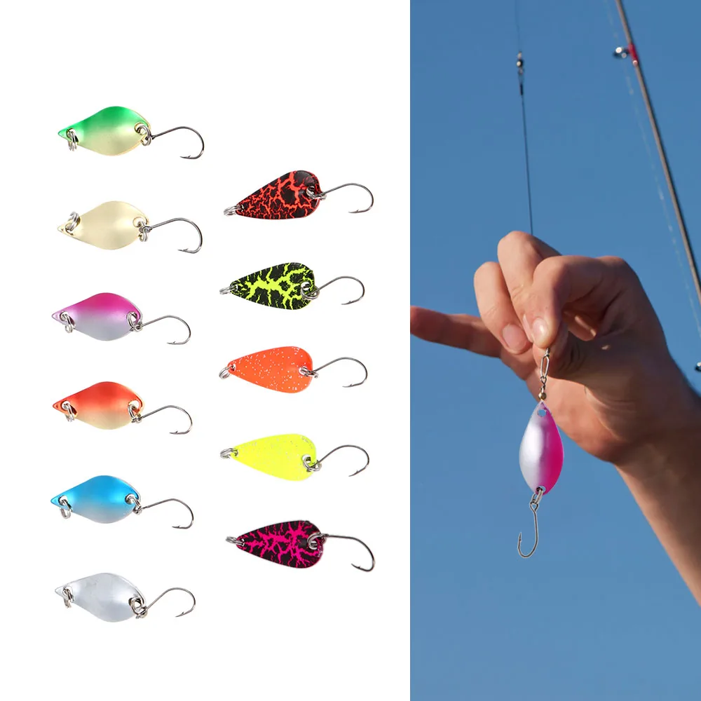 Lixada 11Pcs Mixed Colors Fishing Metal Lures Spoon Set Artificial Trout Lure Hard Baits Accessories Fast Delivery - купить по