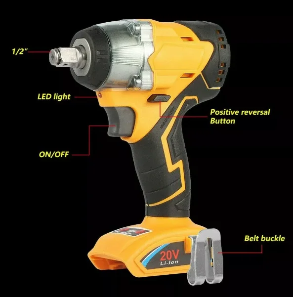 Высококачественная замена для Dewalts 20V max DCF899B DCF899HB бесщеточный гайковерт (без