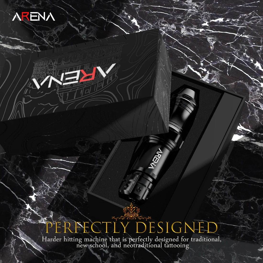 Arena Black Queen легкий пму Перманентный макияж Татуировка слайдер машина ручка иголки