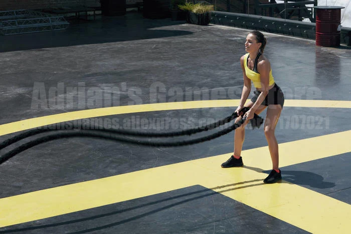 9/12/15 м Боевая веревка силовых тренировок Crossfit борьба веревка выносливость Burpee шлема веревки тяжелые 10-22 кг высокое качество
