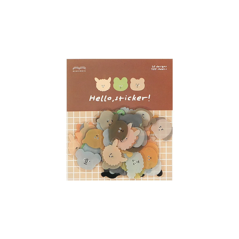 Водостойкие самоклеющиеся наклейки для скрапбукинга с медведем 100 шт./упак. |