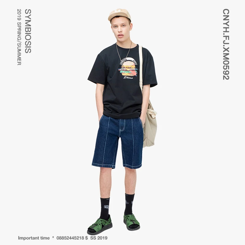 VIISHOW 2019 новые джинсовые шорты мужские брендовые короткие летние повседневные для